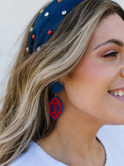 Navy + Red