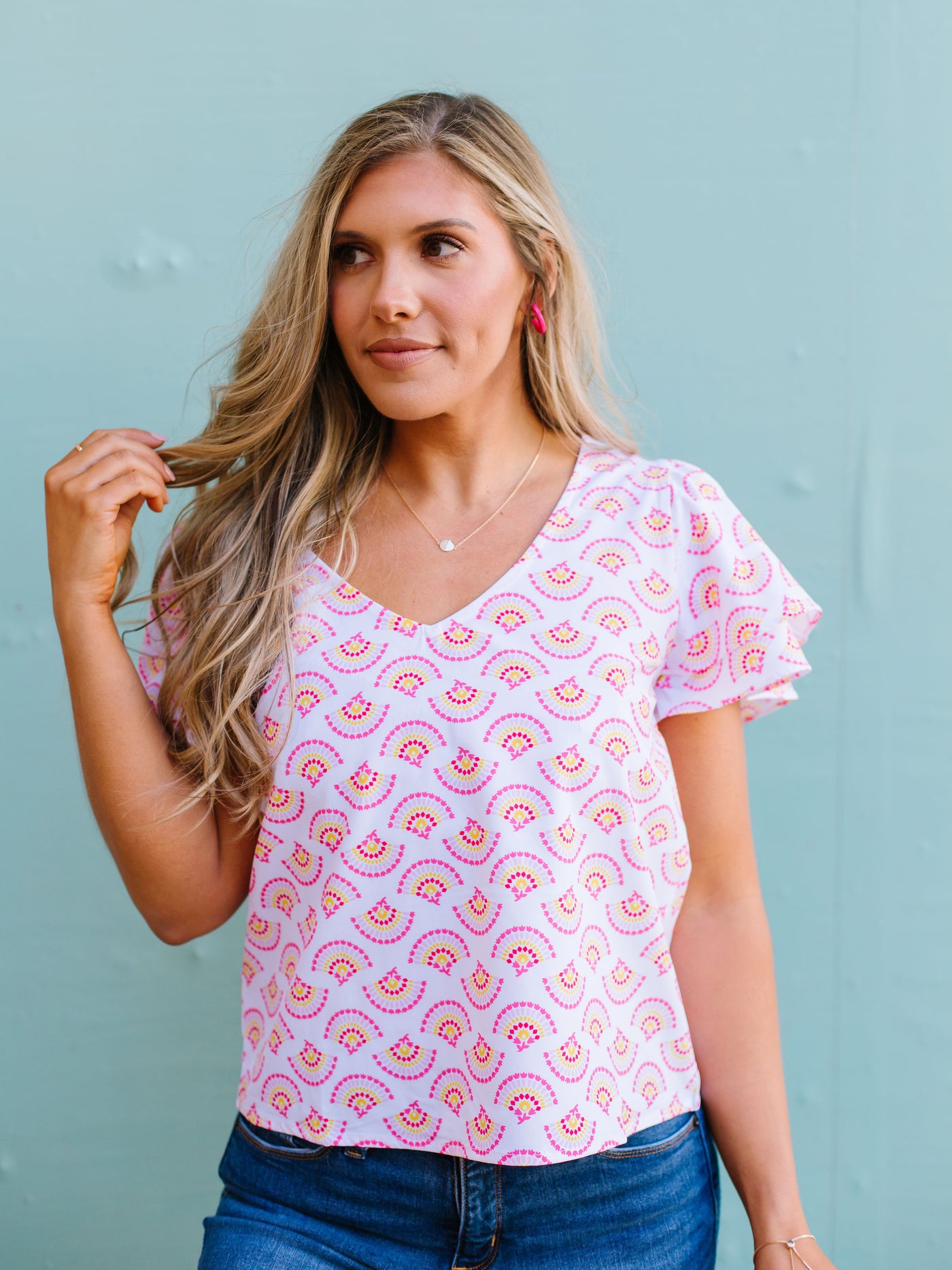 FINAL SALE - Grayson Top | Breezy Afternoon Pink