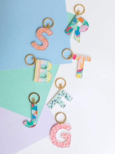 Initial Keychain Collection | Sunny Days
