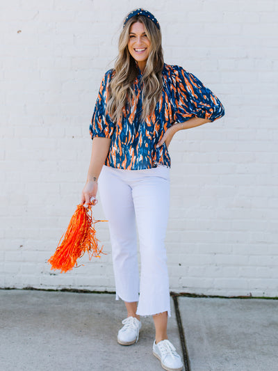 Jona Top  | Tiger Tail Navy