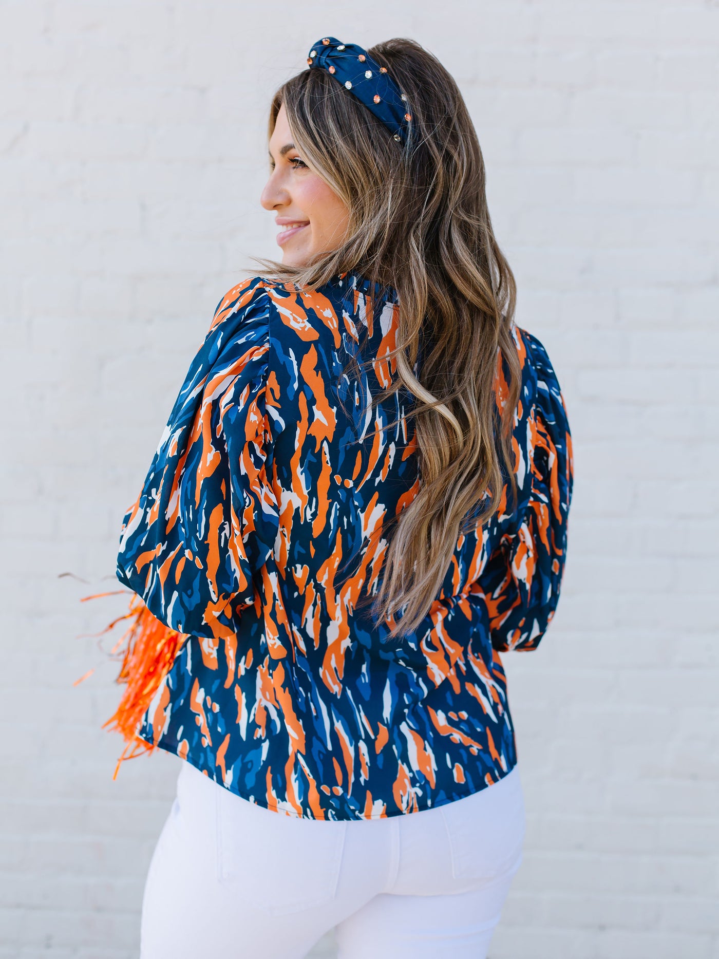 Jona Top  | Tiger Tail Navy