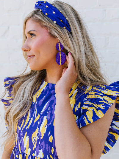 Everly Dress | Tiger Tail Purple