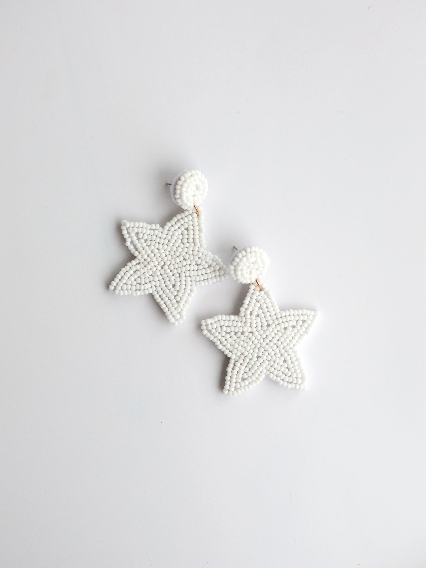 White Star Earrings