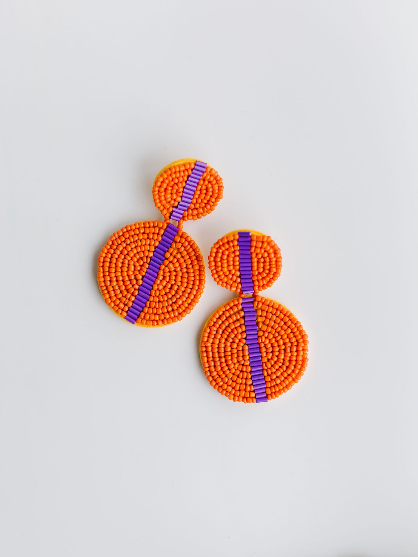 Colleen Earrings | Purple + Orange