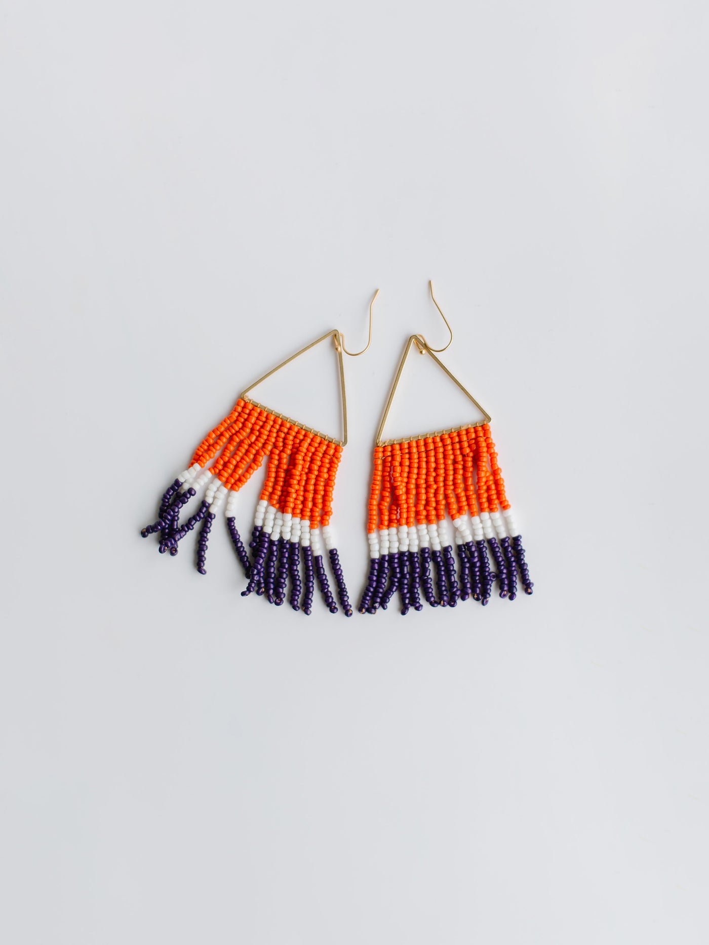 Greer Earrings  | Purple + Orange