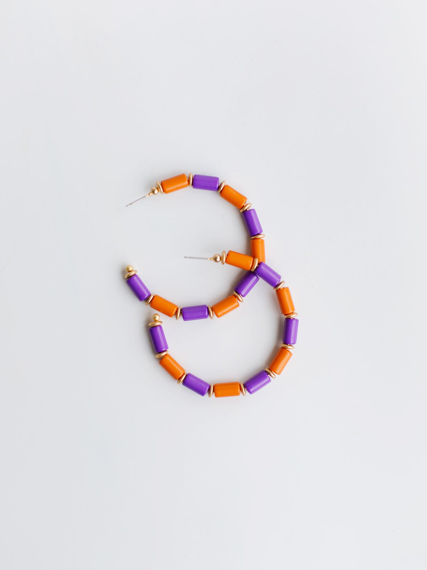 Cara Earrings | Purple + Orange