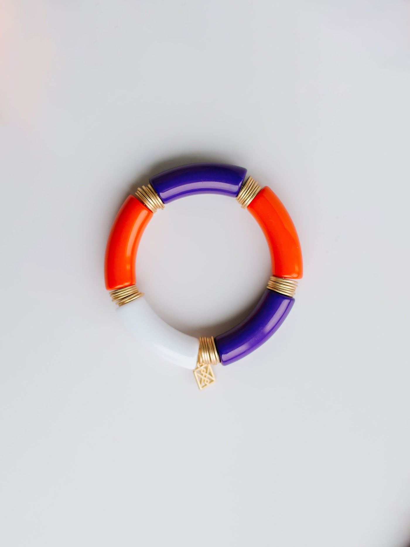 Brogan Bracelet | Purple + Orange
