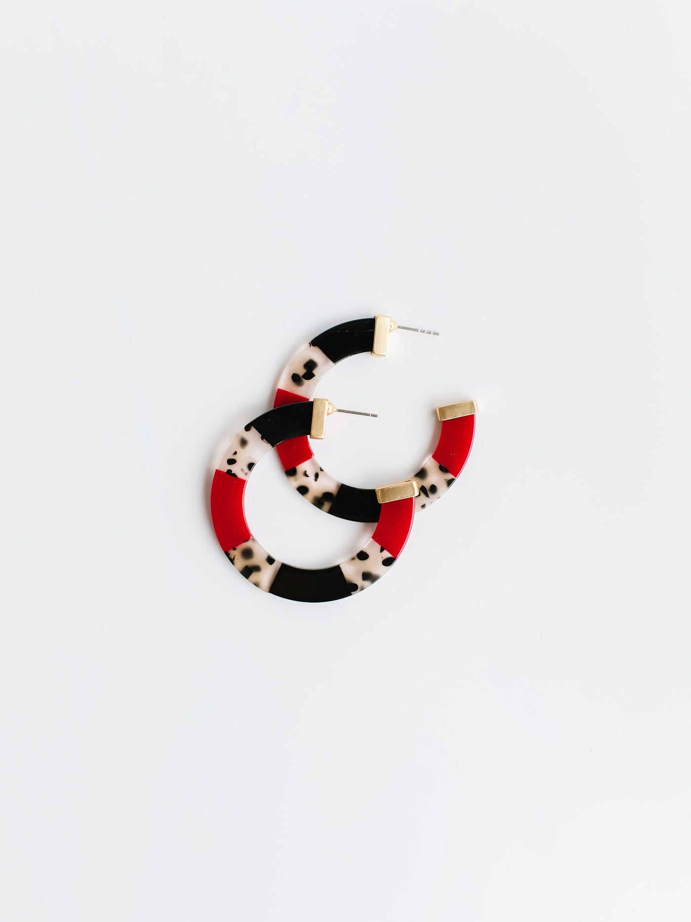 Melody Earrings | Garnet + Black