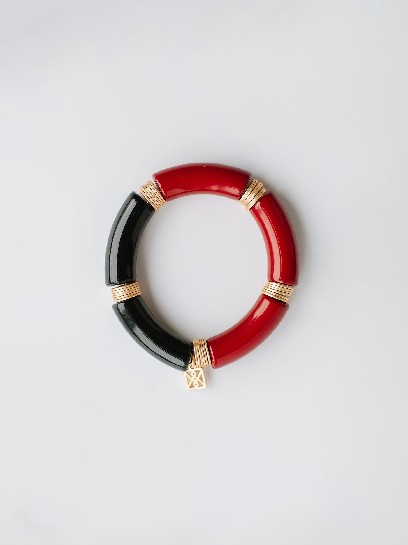 Brogan Bracelet | Garnet + Black