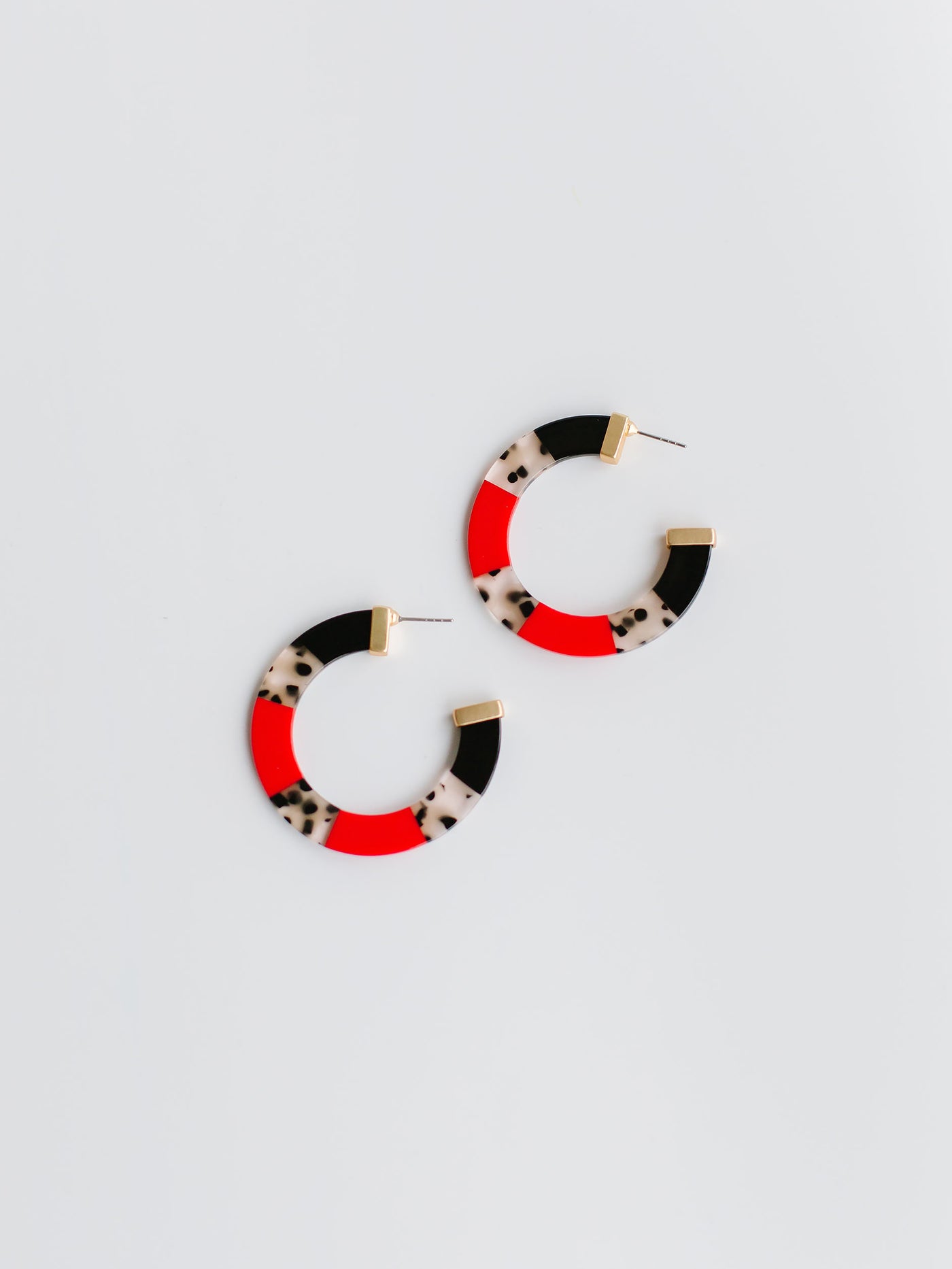 Melody Earrings | Red + Black