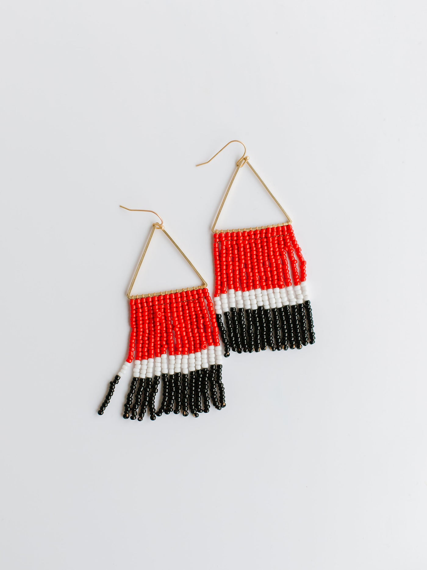 Greer Earrings  | Red + Black