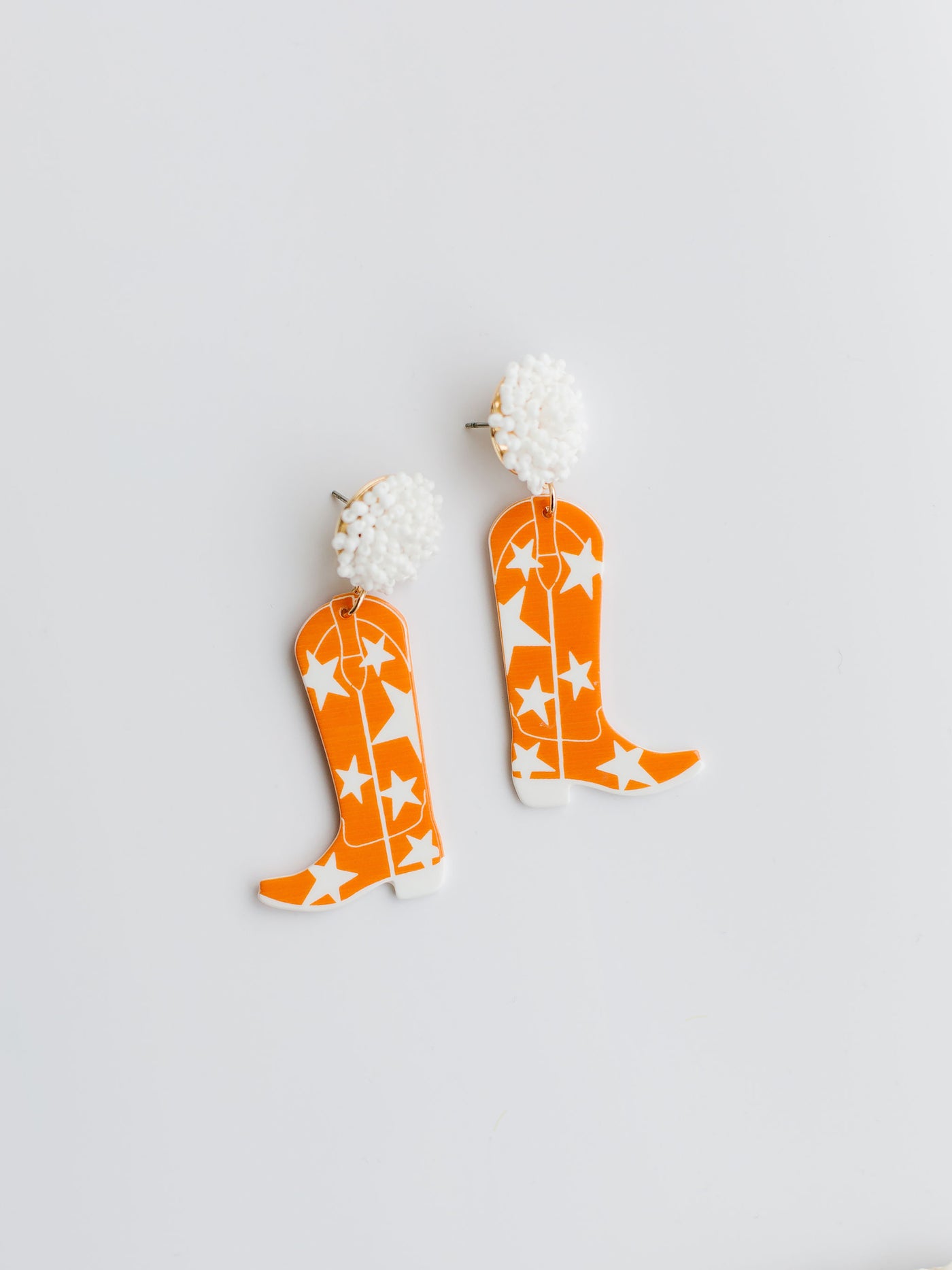 Gameday Cowgirl Earrings | Orange