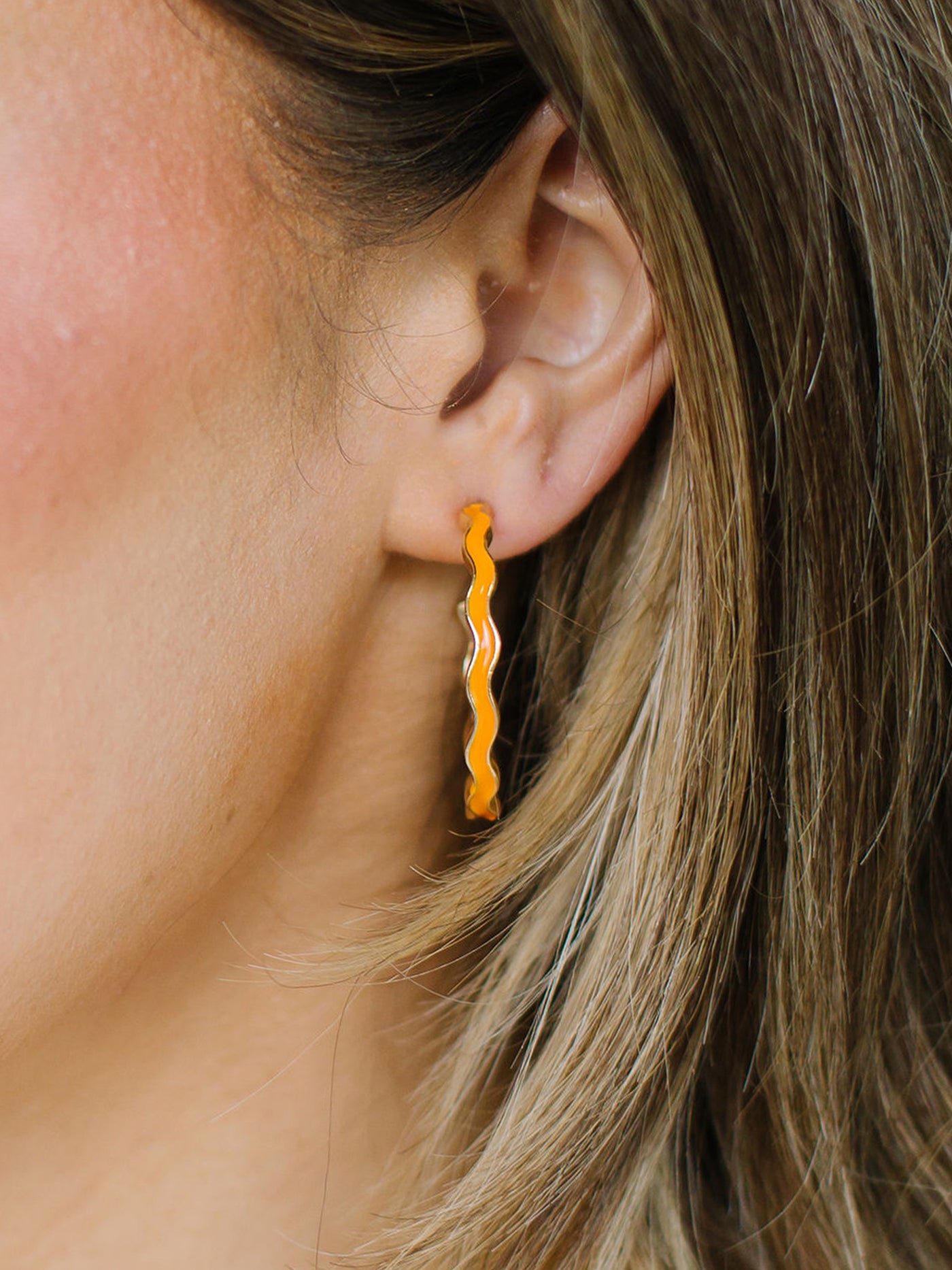 Willow Earrings | Orange