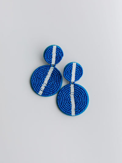 Colleen Earrings | Blue + White