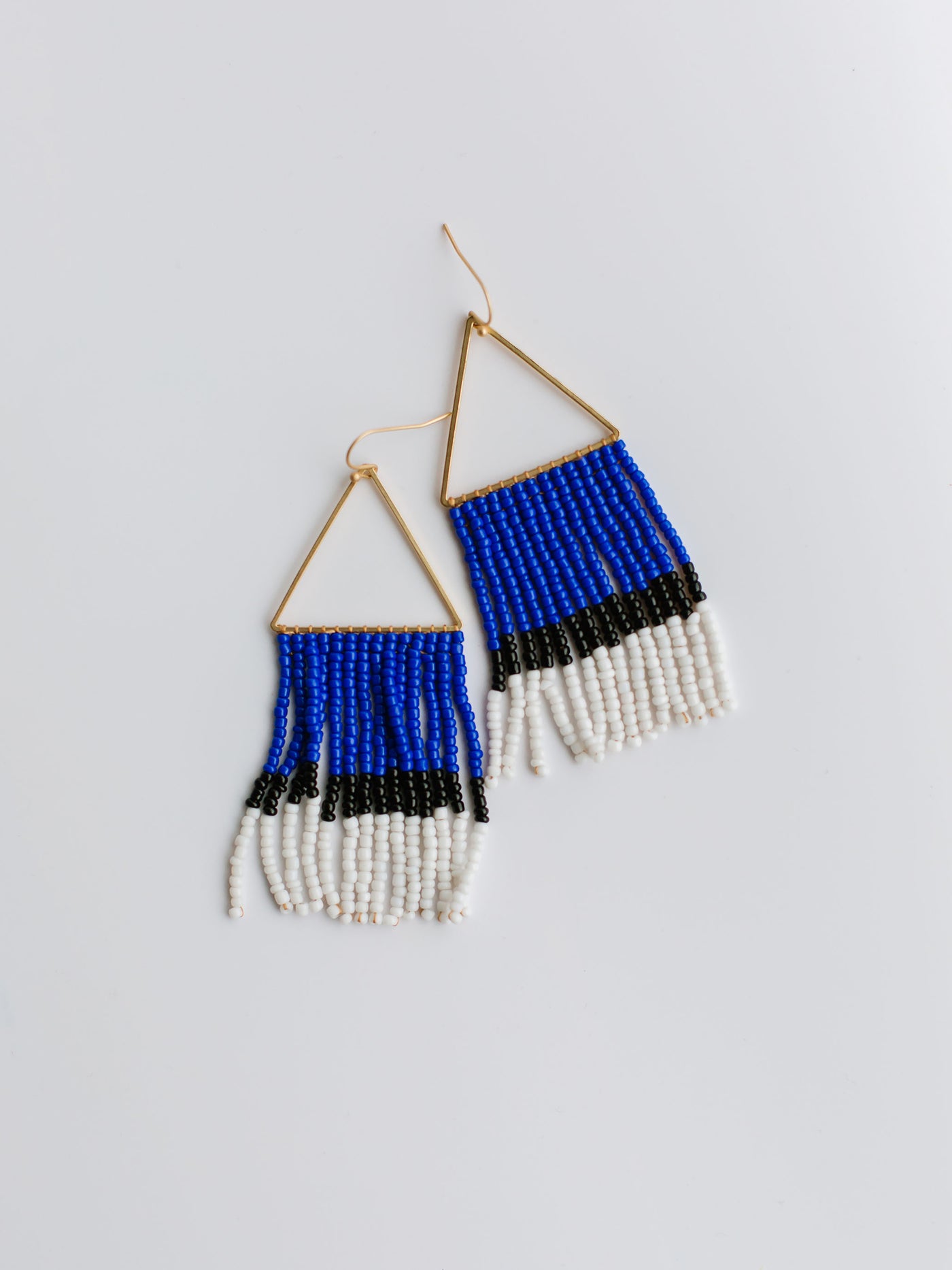 Greer Earrings | Blue + White