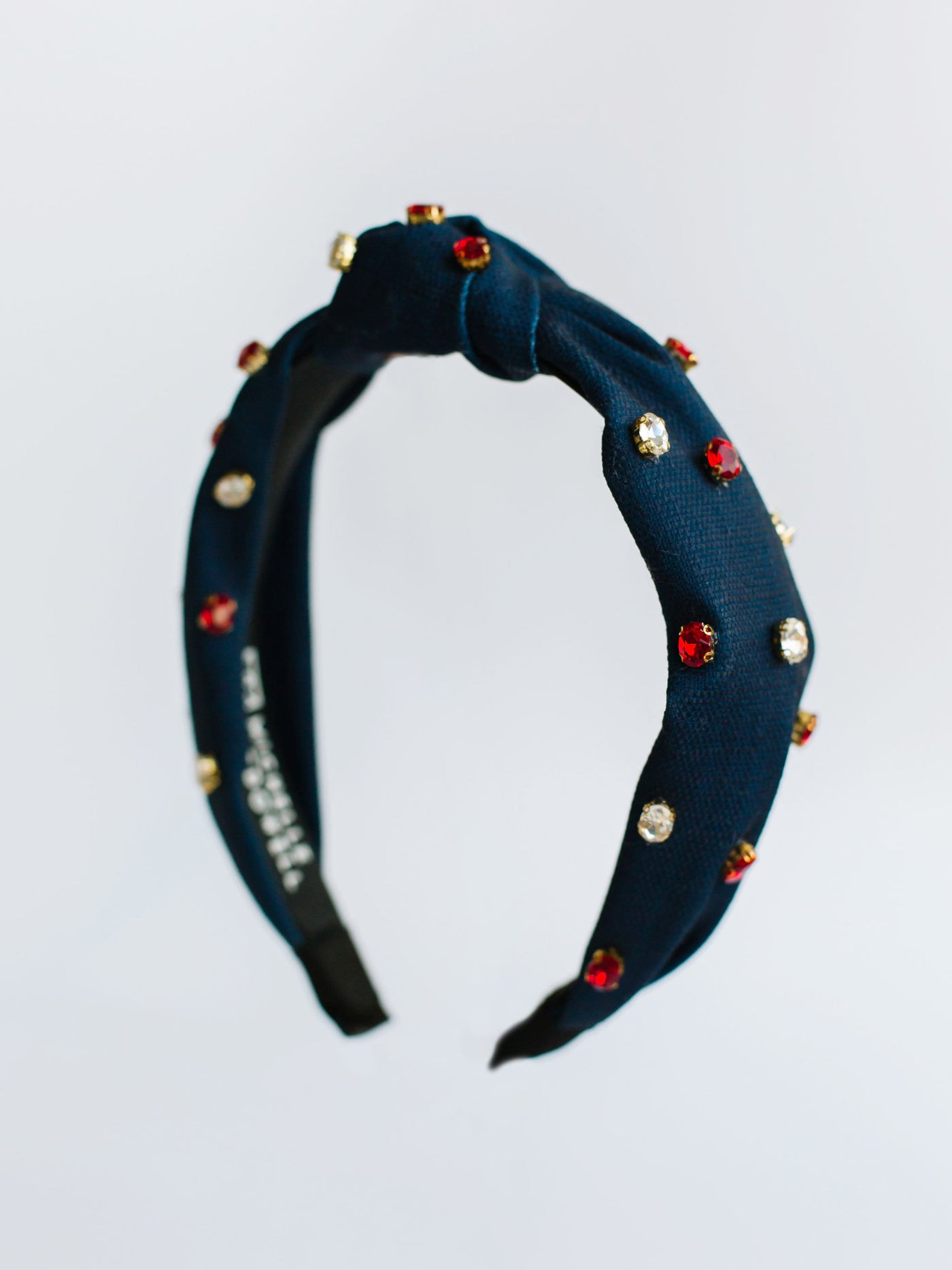 Krista Headband | Navy/Red
