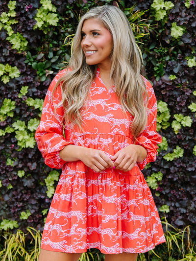 Winnie Dress | Wild Hearts Coral
