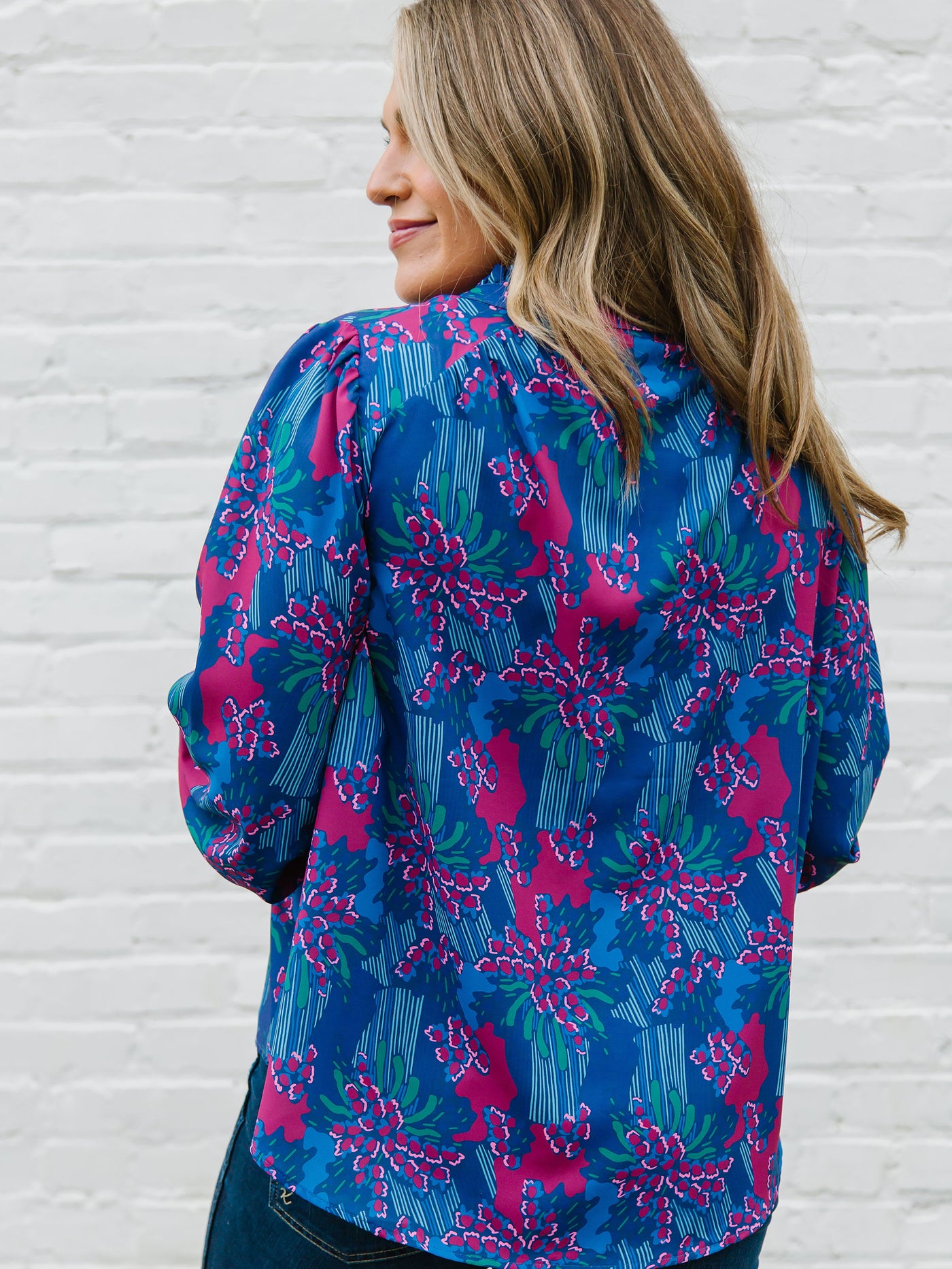 Gianna Top | Center Piece Navy