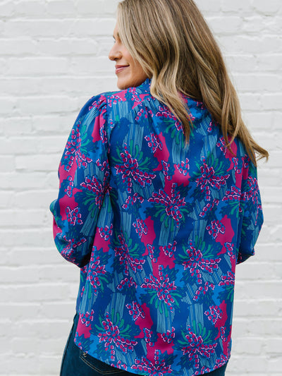 Gianna Top | Center Piece Navy