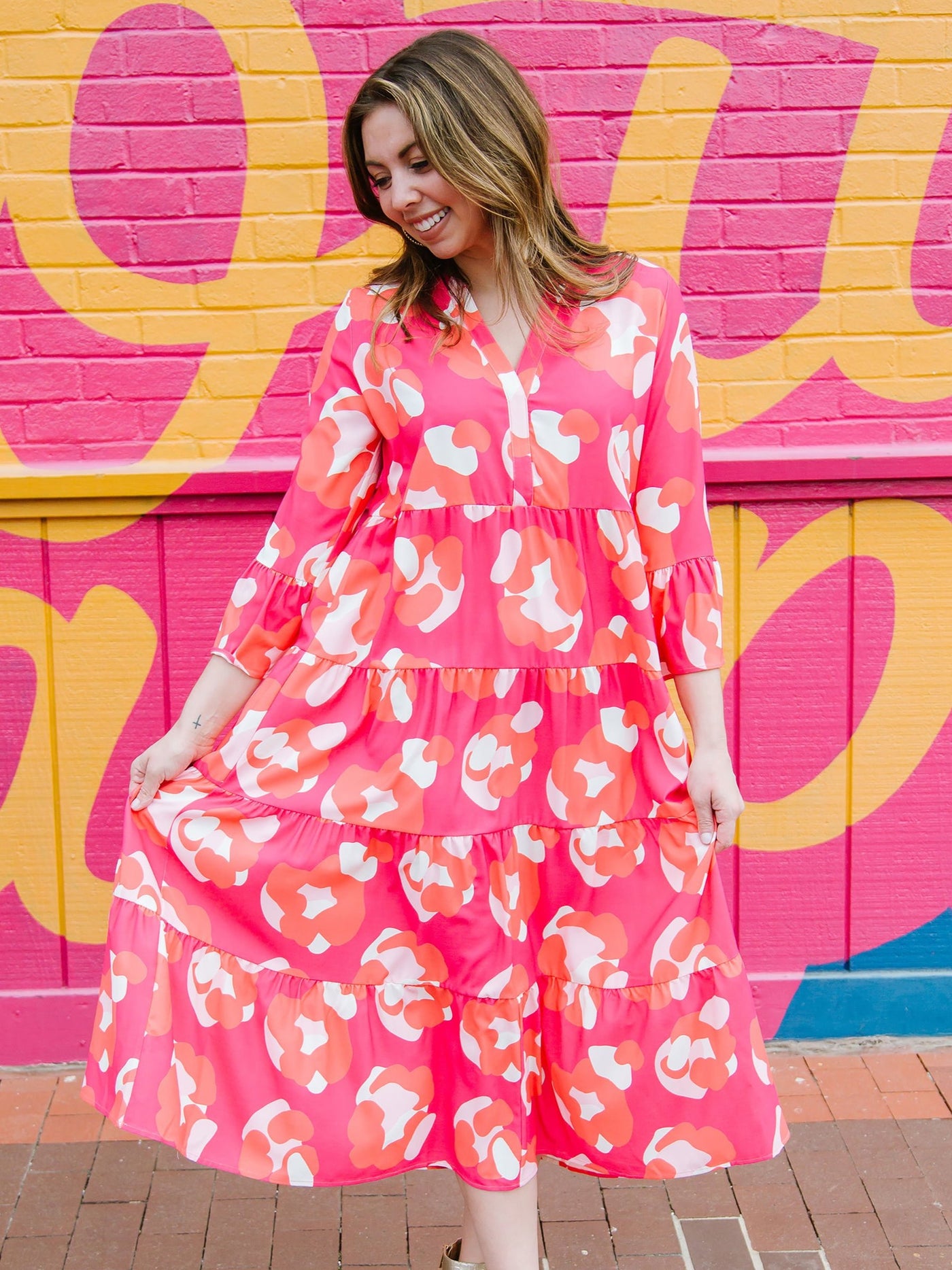 Benette Dress | Spot On Pink