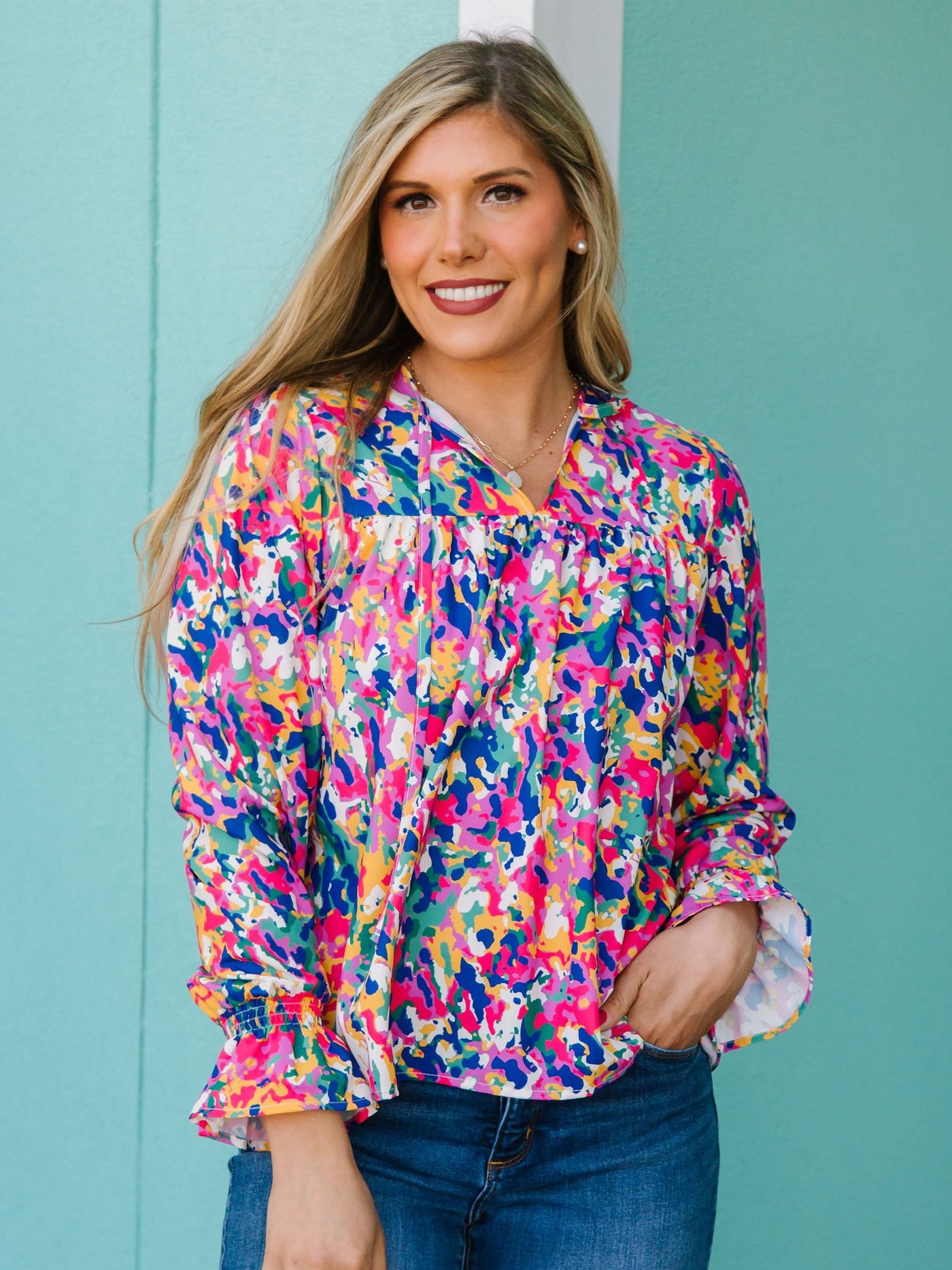 Elena Top | Honey Crisp Pink