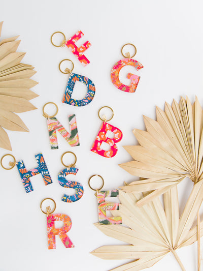 FINAL SALE - Initial Keychain Collection | Forever Floral