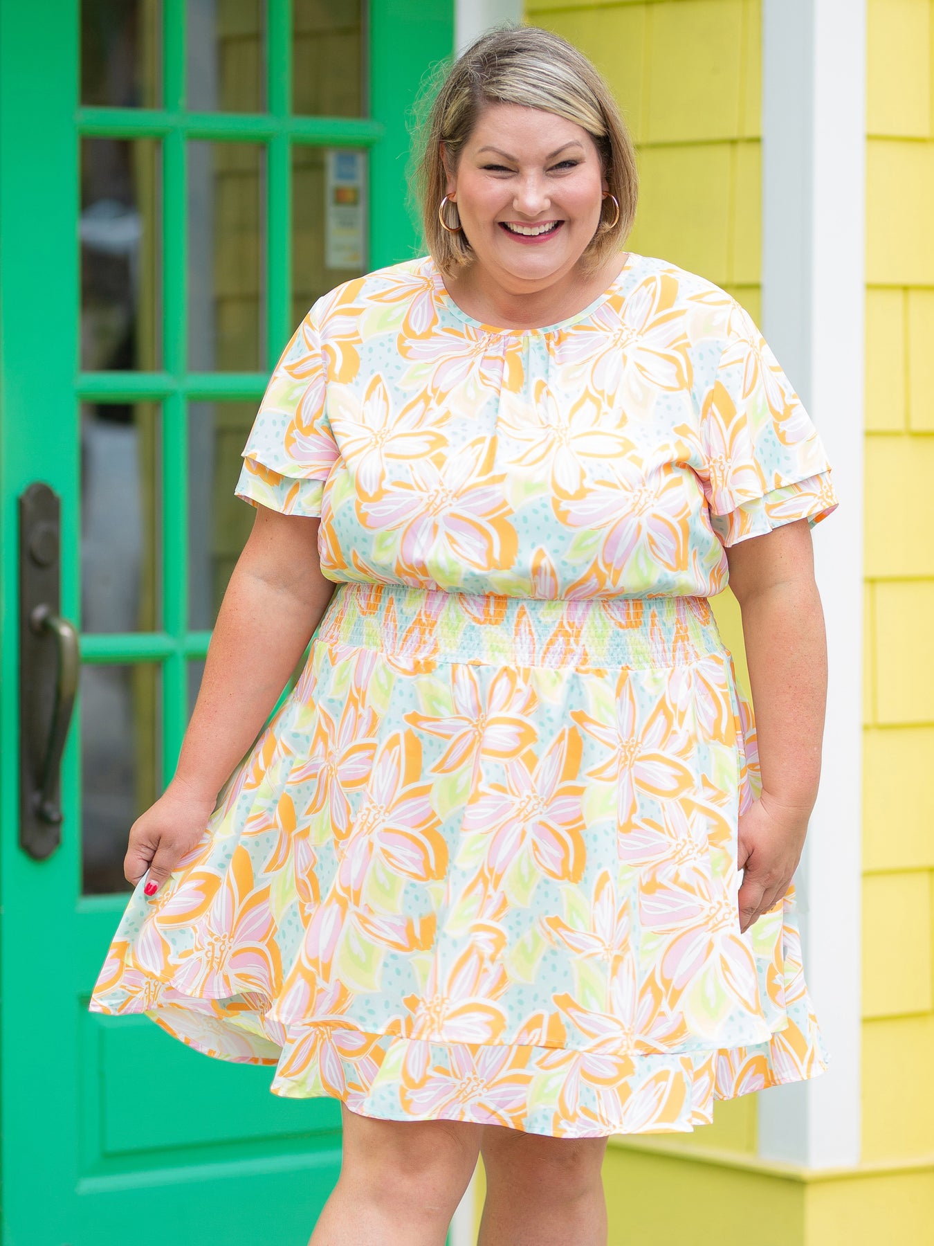 FINAL SALE - Haven Dress | Paradise View Orange – MICHELLE MCDOWELL
