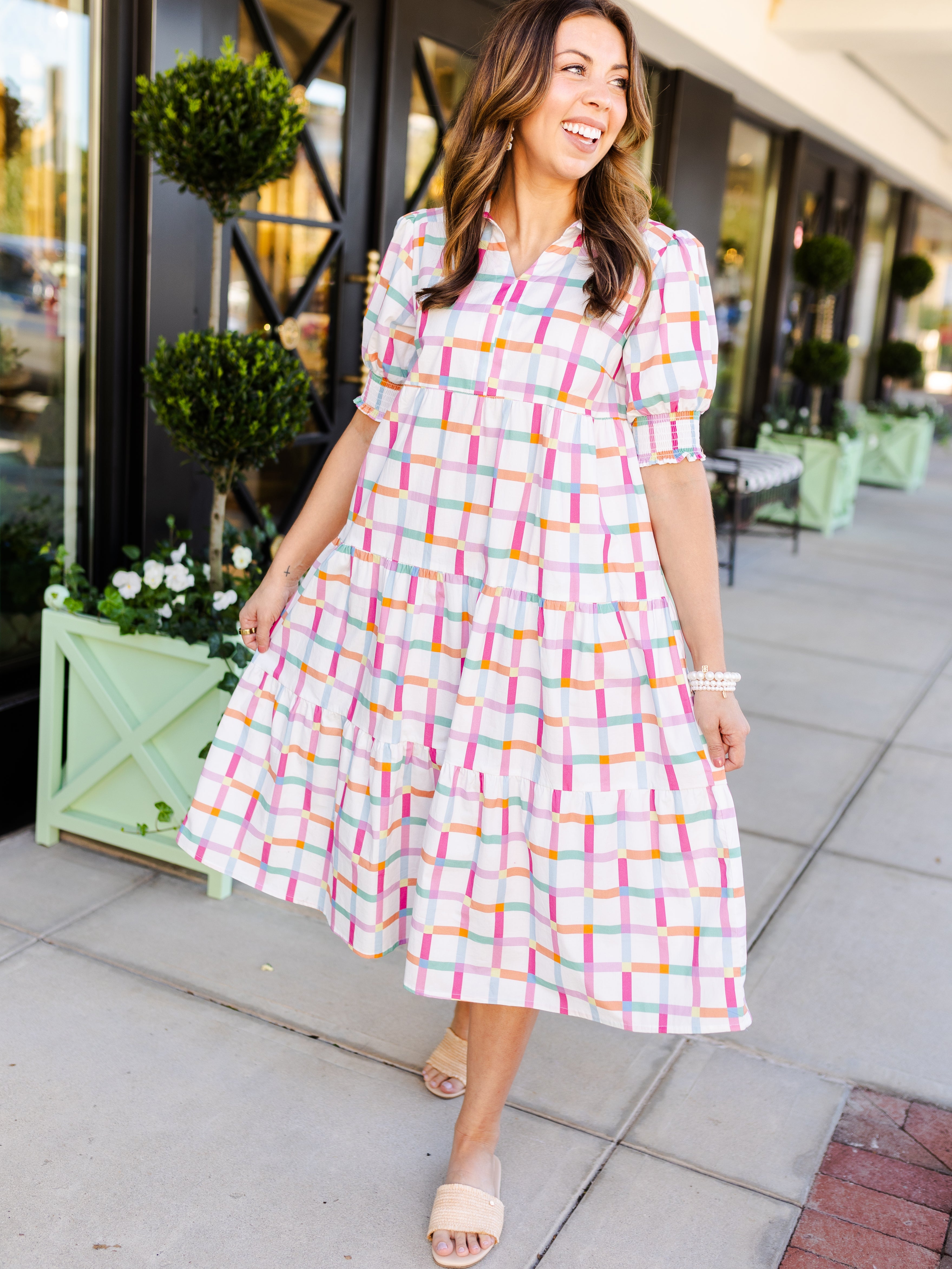 Molly Dress | Look Me Up Multi – MICHELLE MCDOWELL