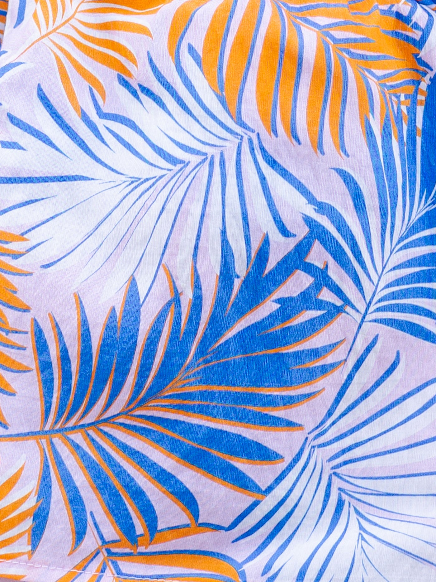 Sadie Top | Tropical Leaves Blue