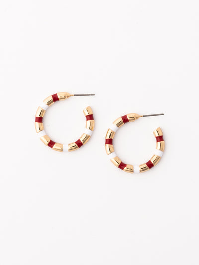 Nellie Earrings | Crimson + White