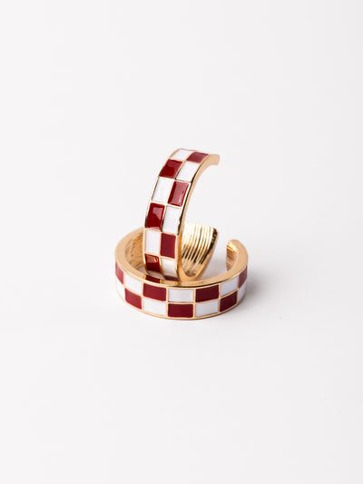 Sunny Earrings | Crimson + White