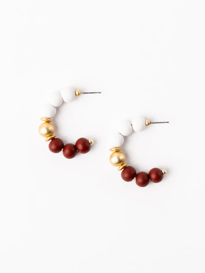 Janette Earrings | Crimson + White