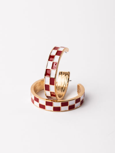 Sunny Earrings | Crimson + White