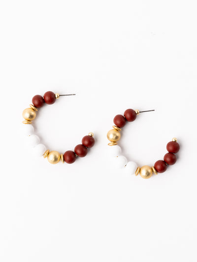 Janette Earrings | Crimson + White