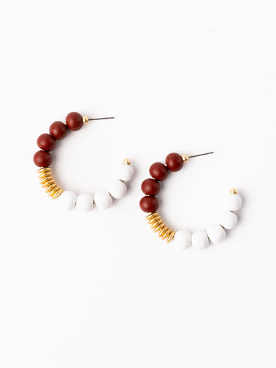 Kelly Earrings | Crimson + White