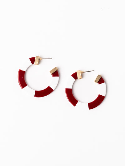 Melody Earrings | Crimson + White