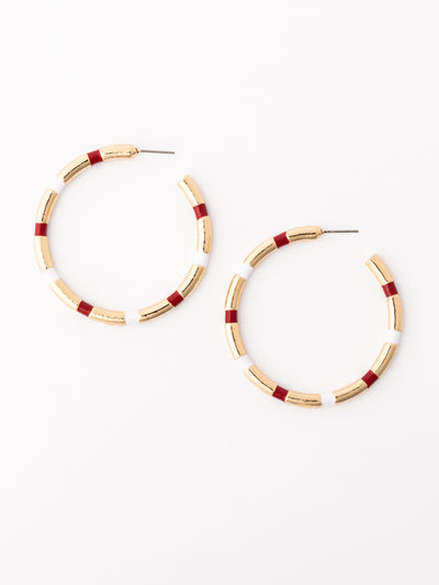 Nellie Earrings | Crimson + White
