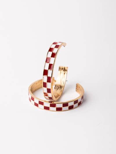 Sunny Earrings | Crimson + White