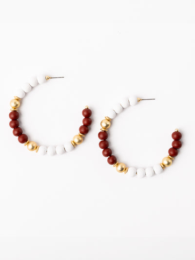 Janette Earrings | Crimson + White