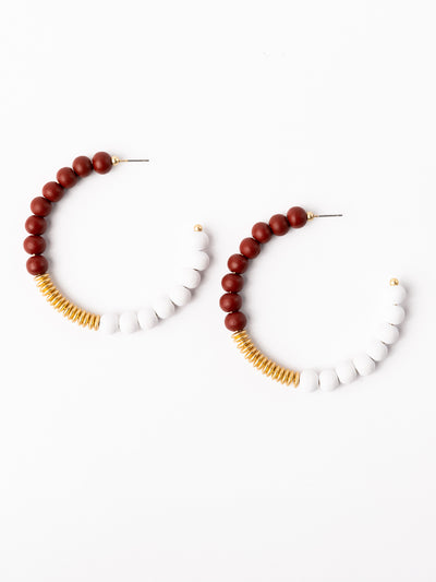 Kelly Earrings | Crimson + White