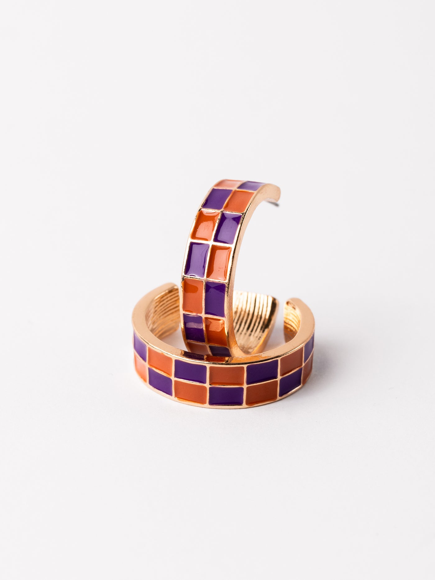 Sunny Earrings | Purple + Orange