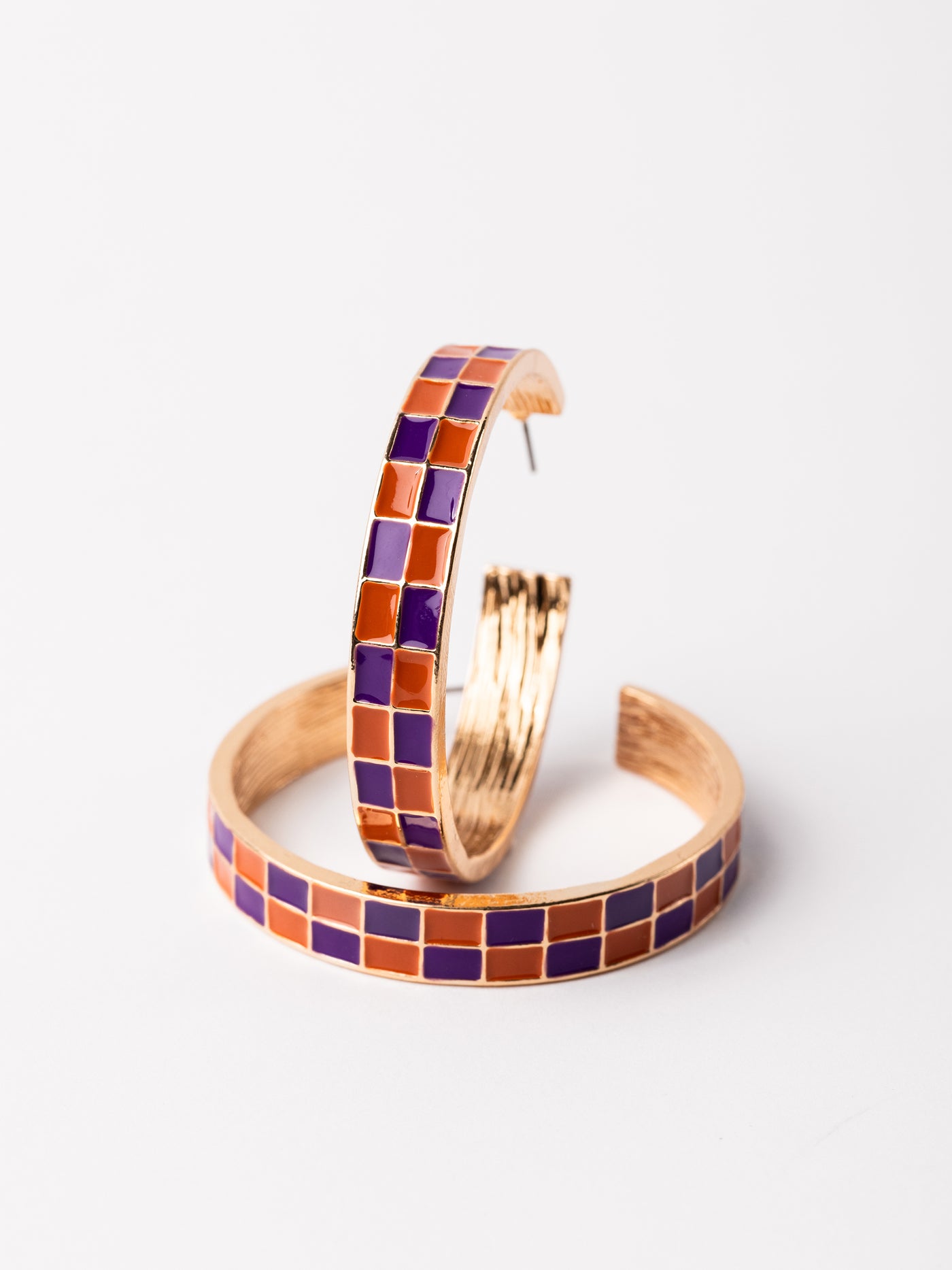 Sunny Earrings | Purple + Orange