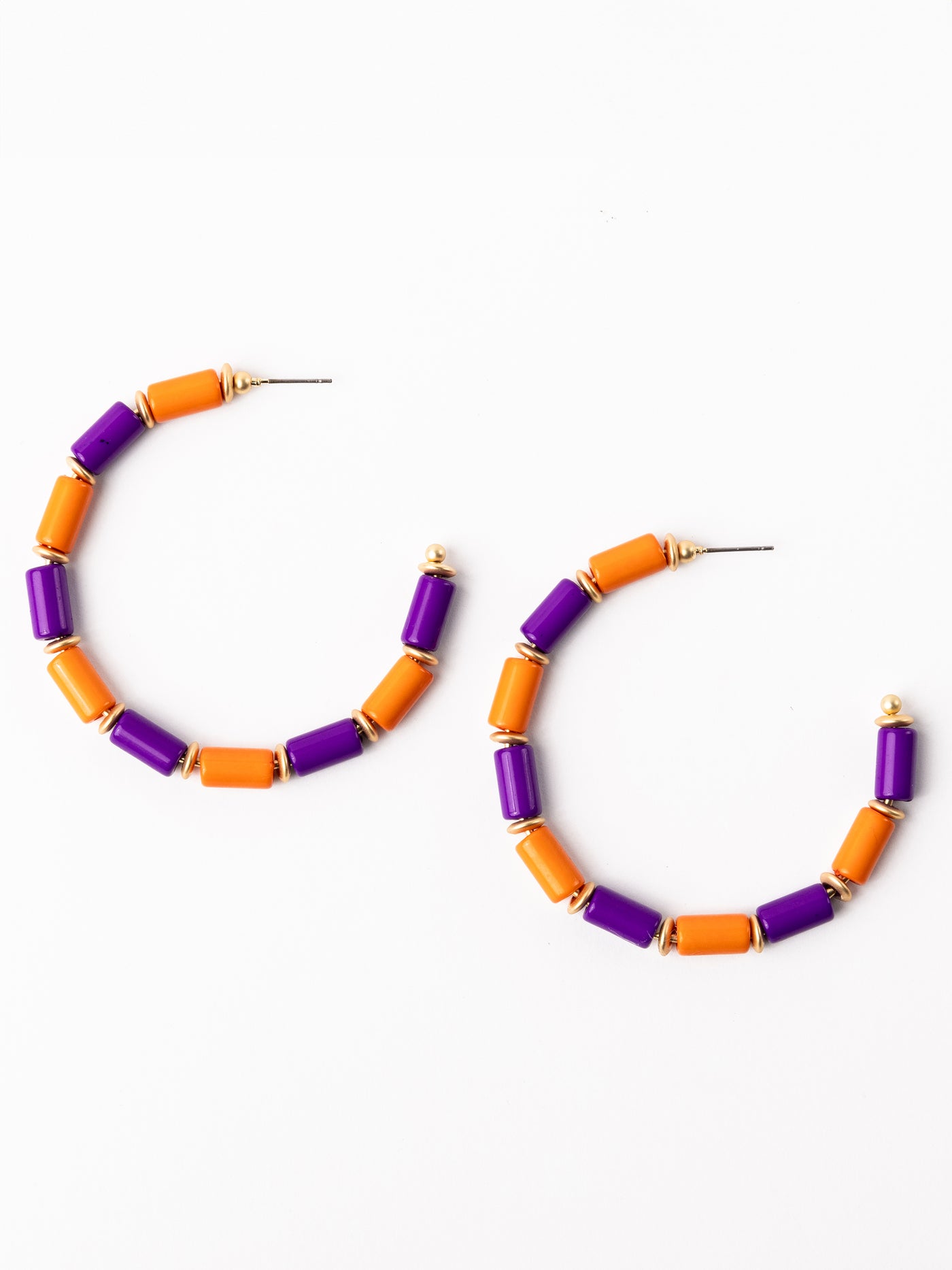 Cara Earrings | Purple + Orange