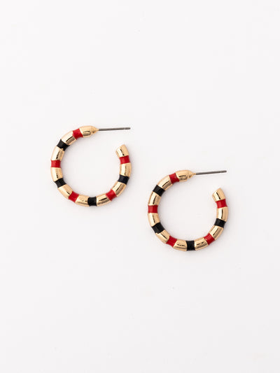 Nellie Earrings | Red + Black