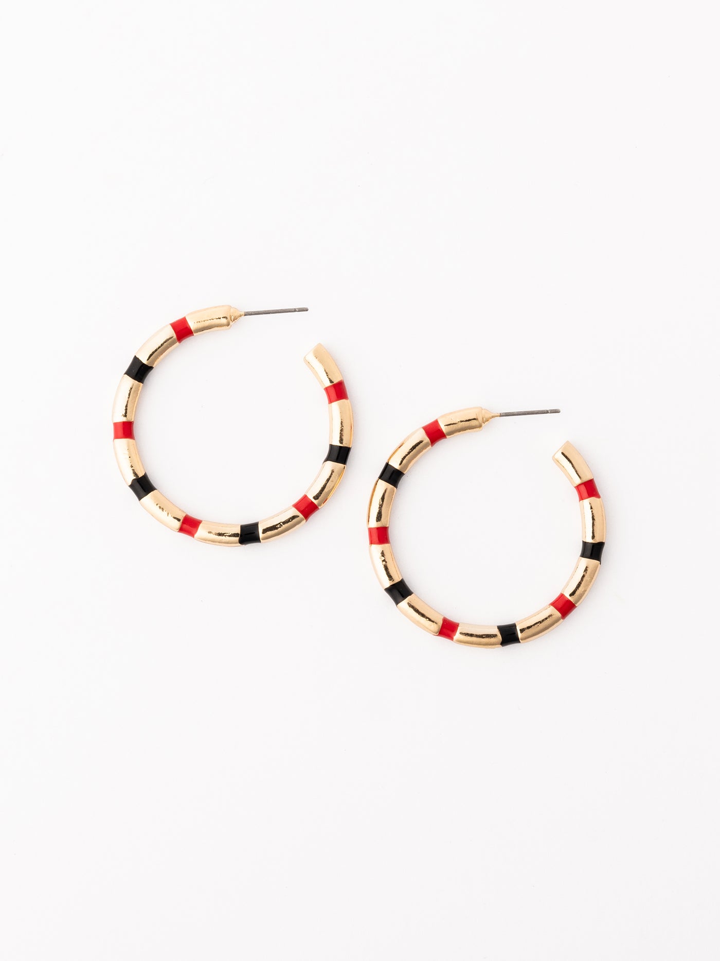 Nellie Earrings | Red + Black