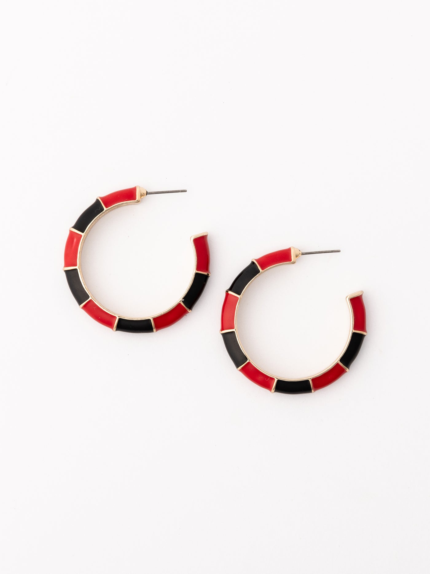 Ashlynn Earrings | Red + Black