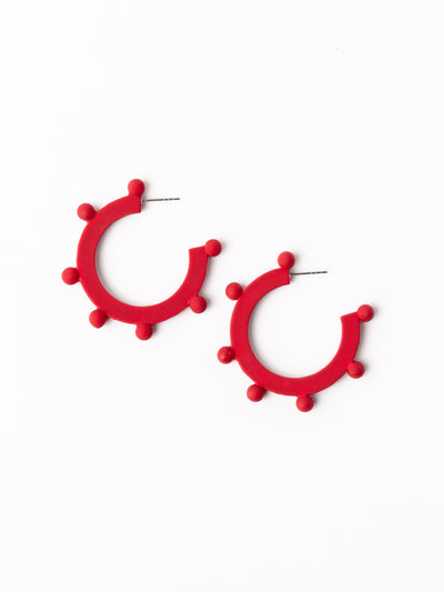 Astrid Earrings | Red