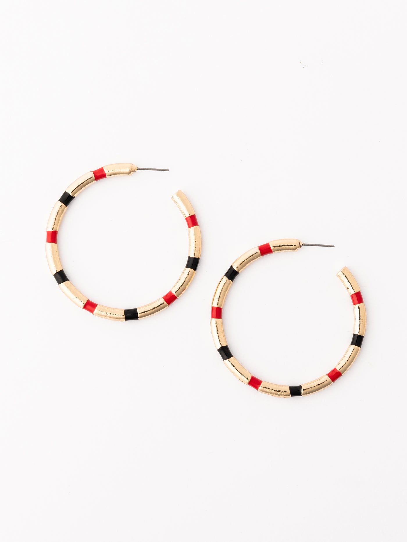 Nellie Earrings | Red + Black