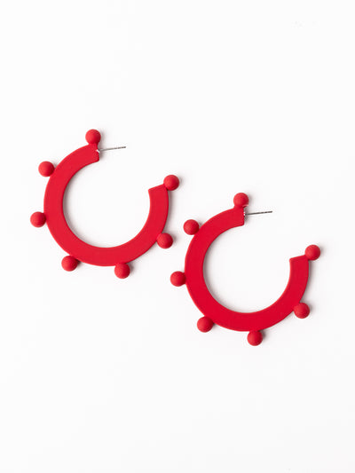 Astrid Earrings | Red
