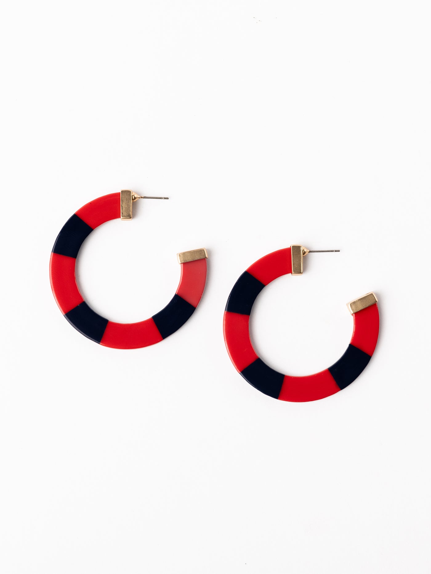 Melody Earrings | Red + Black
